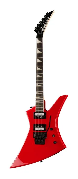 Jackson JS32 Kelly Ferrari Red AH fotografato frontalmente
