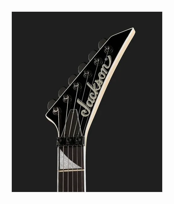 Jackson JS32 King V AH Gloss Black, manico e tastiera visti di lato