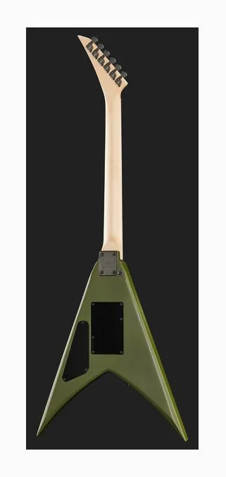 Jackson JS32 King V AH M Army Drab, capotasto e prime posizioni della tastiera