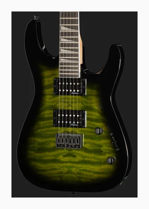 Jackson JS32Q DKA HT TRS GRN BRST, curve del body viste dall'alto