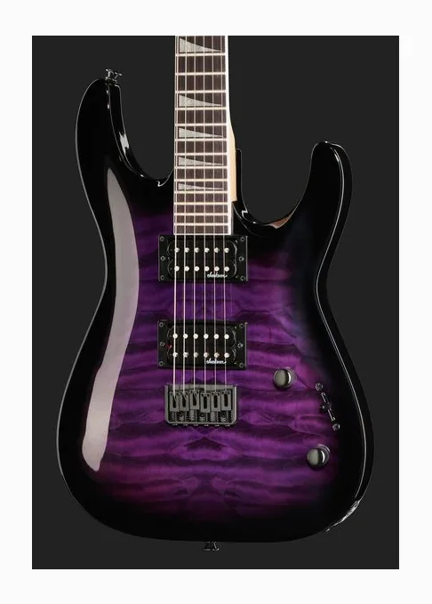 Jackson JS32Q DKA HT Trans.PurpleBurst, curve del body viste dall'alto