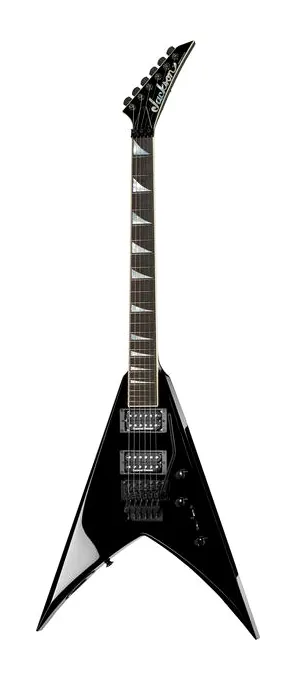 Jackson KV2 King V BK USA inquadrato di fronte su sfondo neutro