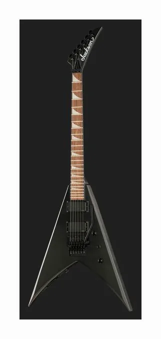 Jackson KVXMG King V Satin Black, corpo e verniciatura in primo piano