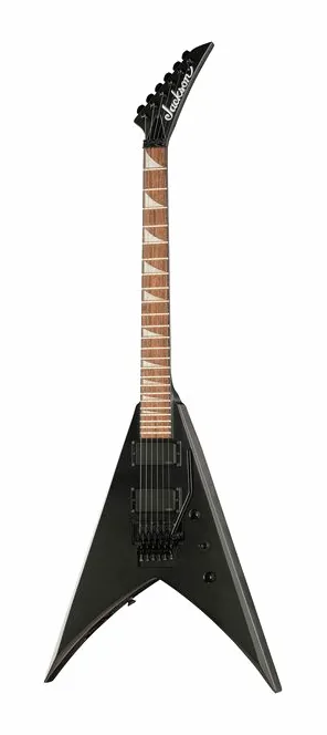 Jackson KVXMG King V Satin Black in primo piano frontale