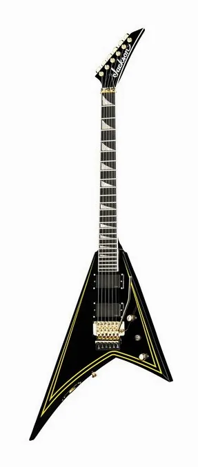 Jackson MJ Series Rhoads RR24MG BK in primo piano frontale