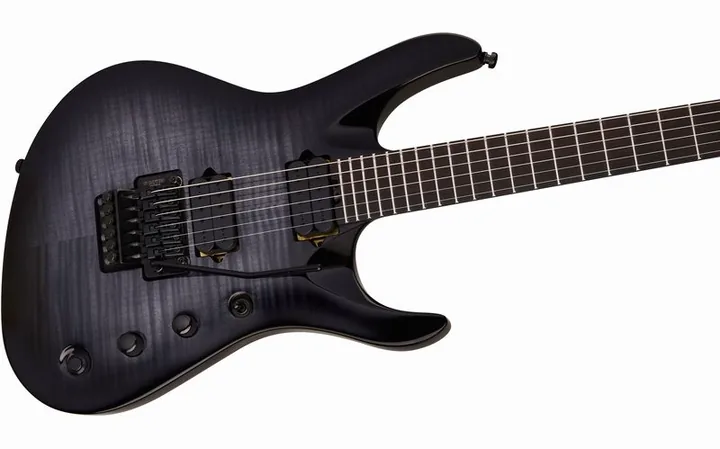 Jackson Pro Chris Broderick SL6 FR FM, corpo e verniciatura in primo piano