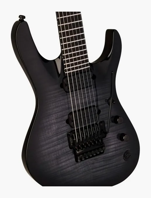 Jackson Pro Chris Broderick SL7 FR FM, curve del body viste dall'alto