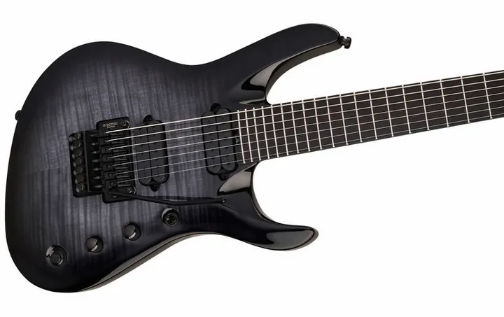 Jackson Pro Chris Broderick SL7 FR FM, manico e tastiera visti di lato