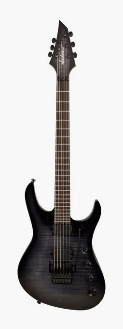 Jackson Pro Chris Broderick SL6 FR FM inquadrato di fronte su sfondo neutro