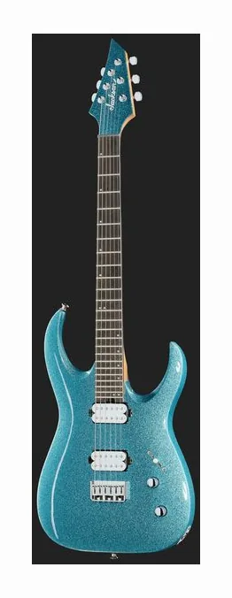 Jackson Pro MM Jugg HT 6 Blue Sparkle, profilo laterale del corpo