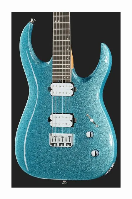 Jackson Pro MM Jugg HT 6 Blue Sparkle, pickup e manopole dei controlli