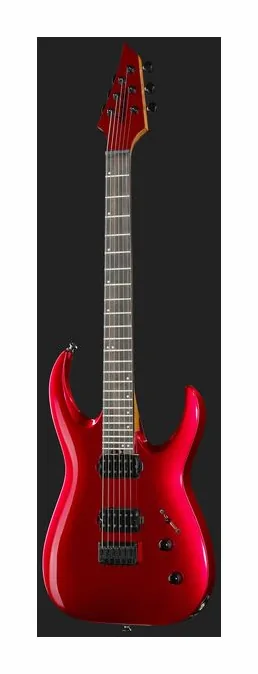 Jackson Pro MM Jugg HT 6 Red Crystal, pickup e manopole dei controlli