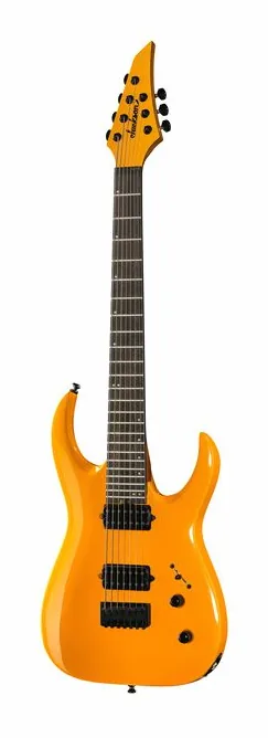 Jackson Pro MM Jugg HT 7 Sig Yellow in primo piano frontale
