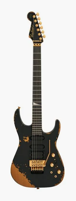 Jackson Pro Phil Collen PC1- E WBLK fotografato frontalmente