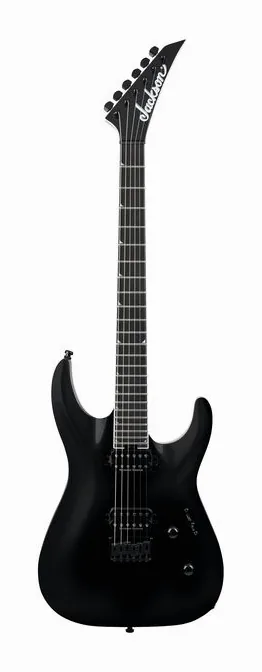 Jackson Pro Plus Soloist SLA2 HT BLK inquadrato di fronte su sfondo neutro