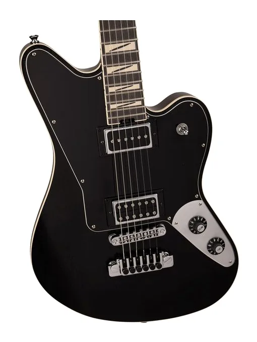 Jackson Pro Sig Lee Malia LM-1987 BK, corpo e verniciatura in primo piano
