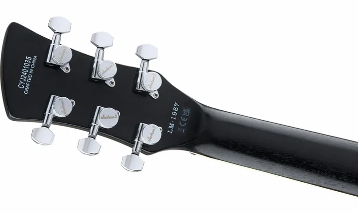 Jackson Pro Sig Lee Malia LM-1987 BK, corpo e verniciatura in primo piano