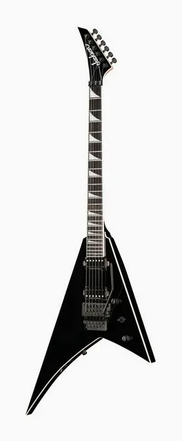 Jackson ProPlus Series Rhoads Deep BK inquadrato di fronte su sfondo neutro