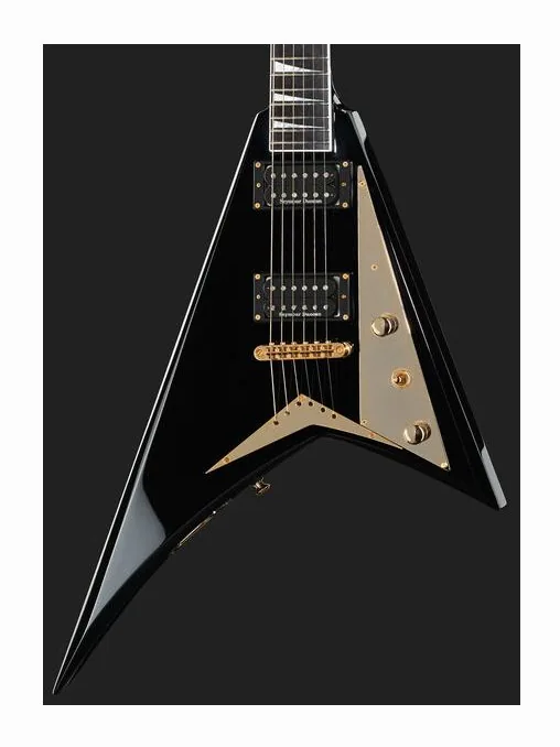 Jackson RRT Rhoads Black, corpo e verniciatura in primo piano