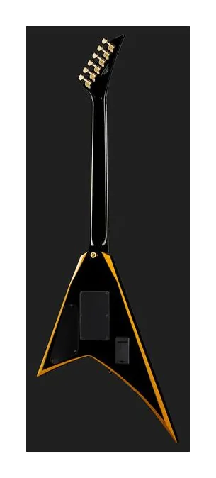 Jackson RRX24 Black with Yellow Bevels, selettore pickup e jack di uscita