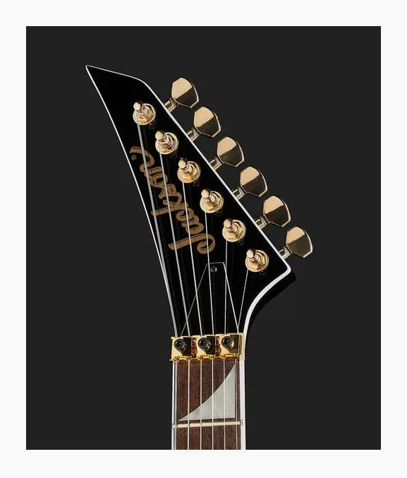 Jackson RRX24 Black with Yellow Bevels, curve del body viste dall'alto