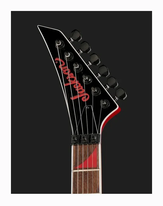 Jackson RRX24 Red wBlack Bevels, capotasto e prime posizioni della tastiera