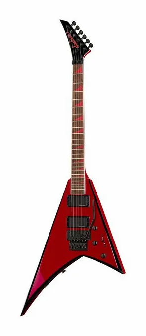 Jackson RRX24 Red wBlack Bevels in primo piano frontale