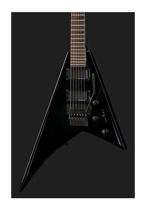 Jackson RRX24 Rhoads Black, corpo e verniciatura in primo piano