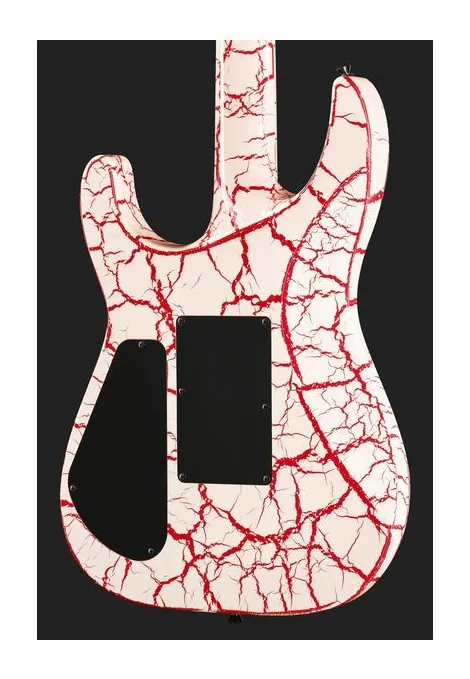 Jackson X Series SLXDX Bloodshot Crack, capotasto e prime posizioni della tastiera