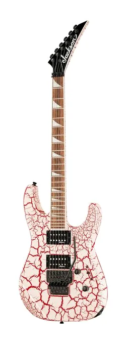 Jackson X Series SLXDX Bloodshot Crack fotografato frontalmente