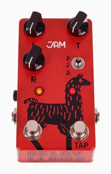 JAM pedals Delay Llama Mk.3 Delay, manopole viste dall'alto