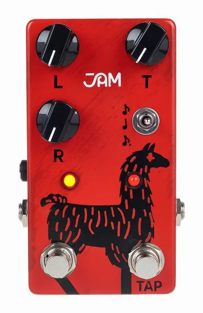 JAM pedals Delay Llama Mk.3 Delay, connettori sul retro dell'unita