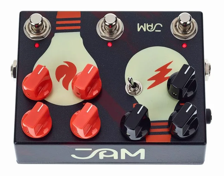 JAM pedals Doubledreamer Dual Overdrive, led e interruttore a pedale