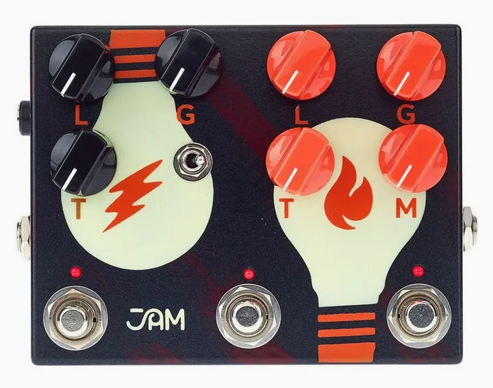 JAM pedals Doubledreamer Dual Overdrive, grafica del pannello superiore