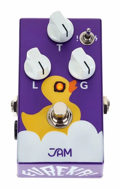 JAM pedals Eureka! Fuzz, manopole viste dall'alto