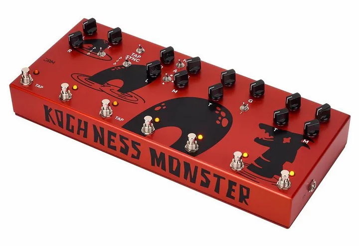 JAM pedals Koch Ness Monster in primo piano frontale