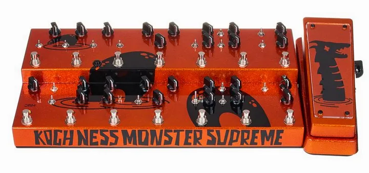 JAM pedals Koch Ness Monster Supreme, grafica del pannello superiore