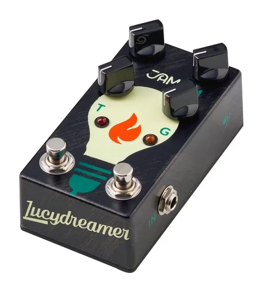 JAM pedals LucyDreamer Bass Overdrive in primo piano frontale