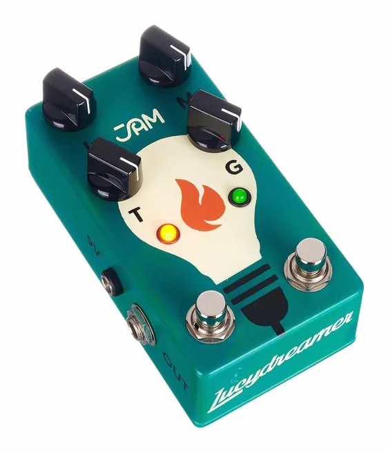 JAM pedals LucyDreamer Overdrive, manopole viste dall'alto