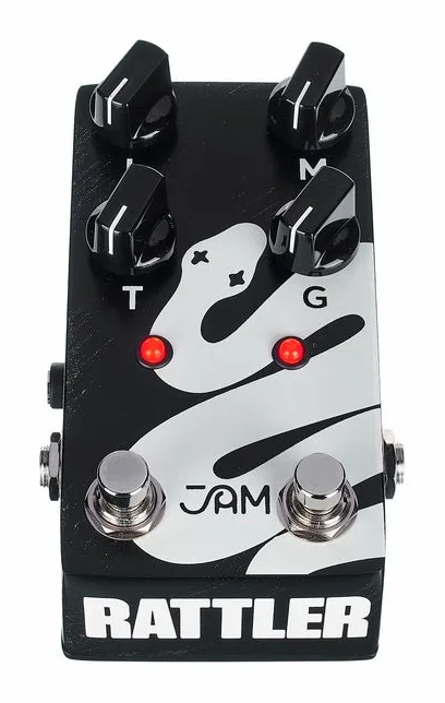 JAM pedals Rattler Bass MKII Distortion, ingressi e uscite laterali