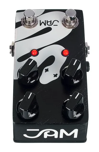 JAM pedals Rattler Bass MKII Distortion, footswitch in primo piano