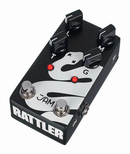 JAM pedals Rattler Bass MKII Distortion visto di fronte