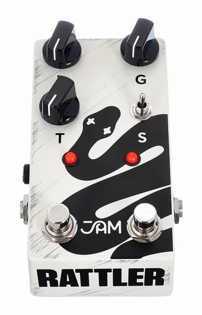 JAM pedals Rattler MKII Distortion, led e interruttore a pedale