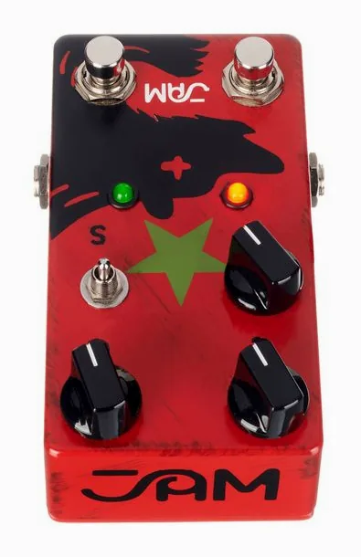 JAM pedals Red Muck mk.2 Fuzz/Distortion, ingressi e uscite laterali