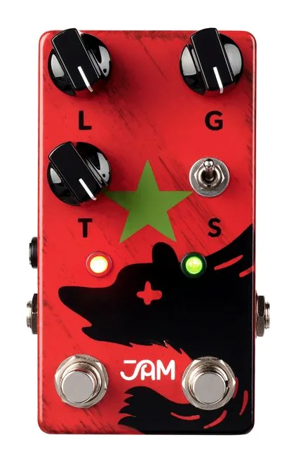 JAM pedals Red Muck mk.2 Fuzz/Distortion, led e interruttore a pedale