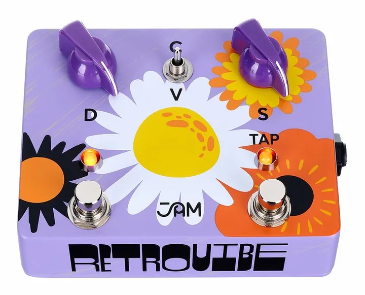 JAM pedals Retrovibe mk.4, led e interruttore a pedale