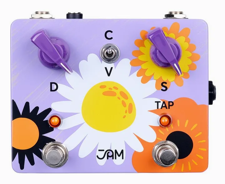 JAM pedals Retrovibe mk.4, connettori sul retro dell'unita
