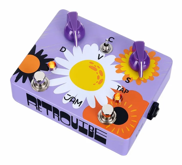 JAM pedals Retrovibe mk.4 fotografato frontalmente