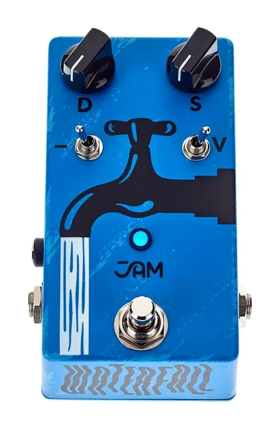 JAM pedals Waterfall, ingressi e uscite laterali