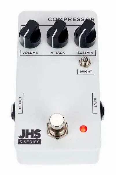 JHS Pedals 3 Series Compressor, ingressi e uscite laterali